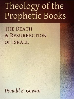 cover image of Theology of the Prophetic Books